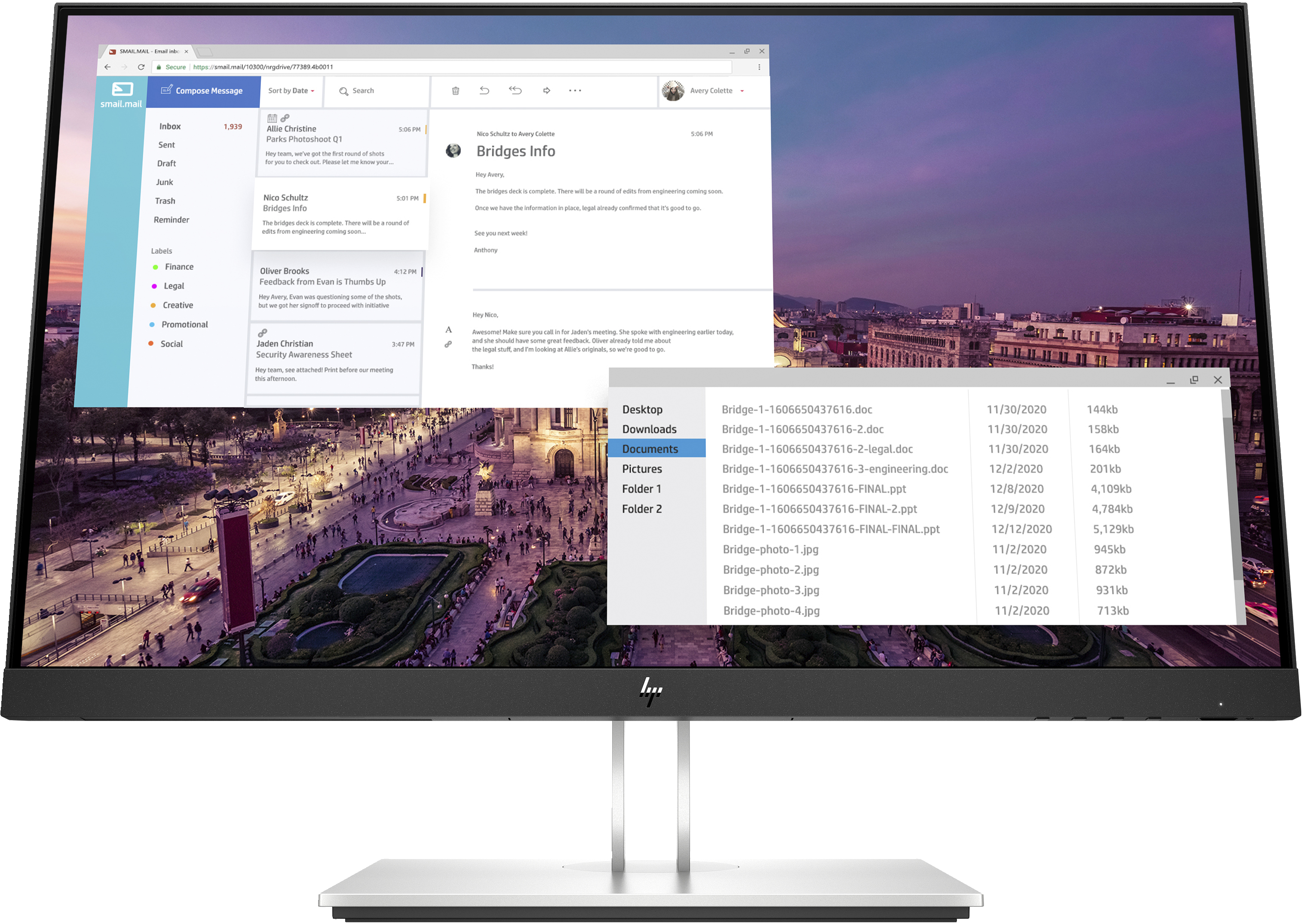 HP E-Series E23 G4 Computerbildschirm 23 - Flachbildschirm (TFT/LCD) - 58,4 cm