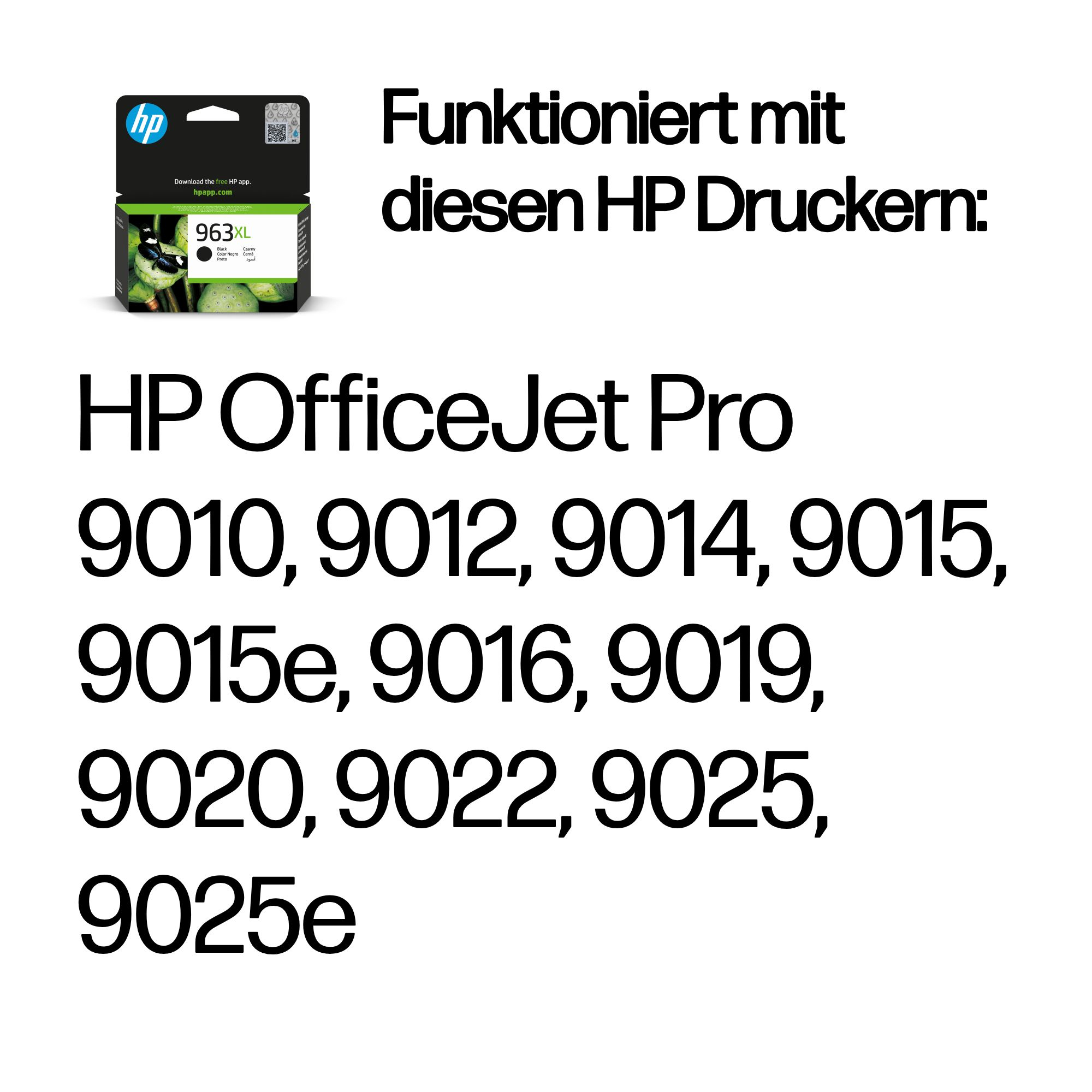 HP 963XL - 42.5 ml - Hohe Ergiebigkeit - Schwarz