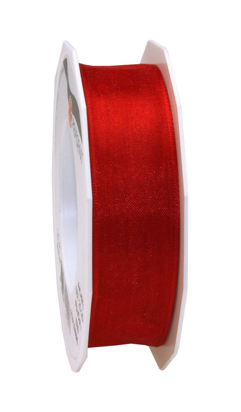 C.E. Pattberg Geschenkband Four Seasons seidenmatt rot 25.0 mm x 25.0m