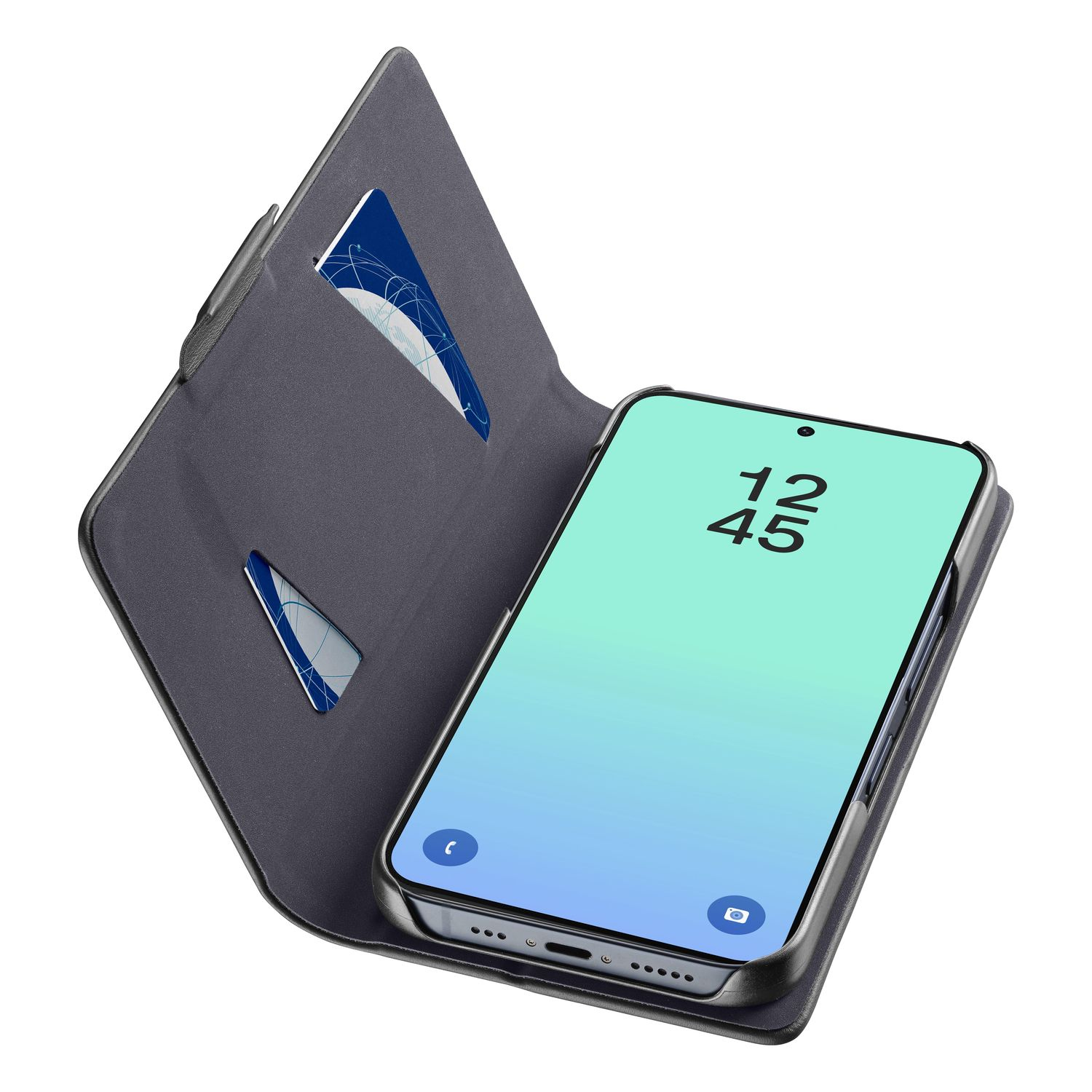 Cellularline Book Case f�r Samsung A27 5G Black