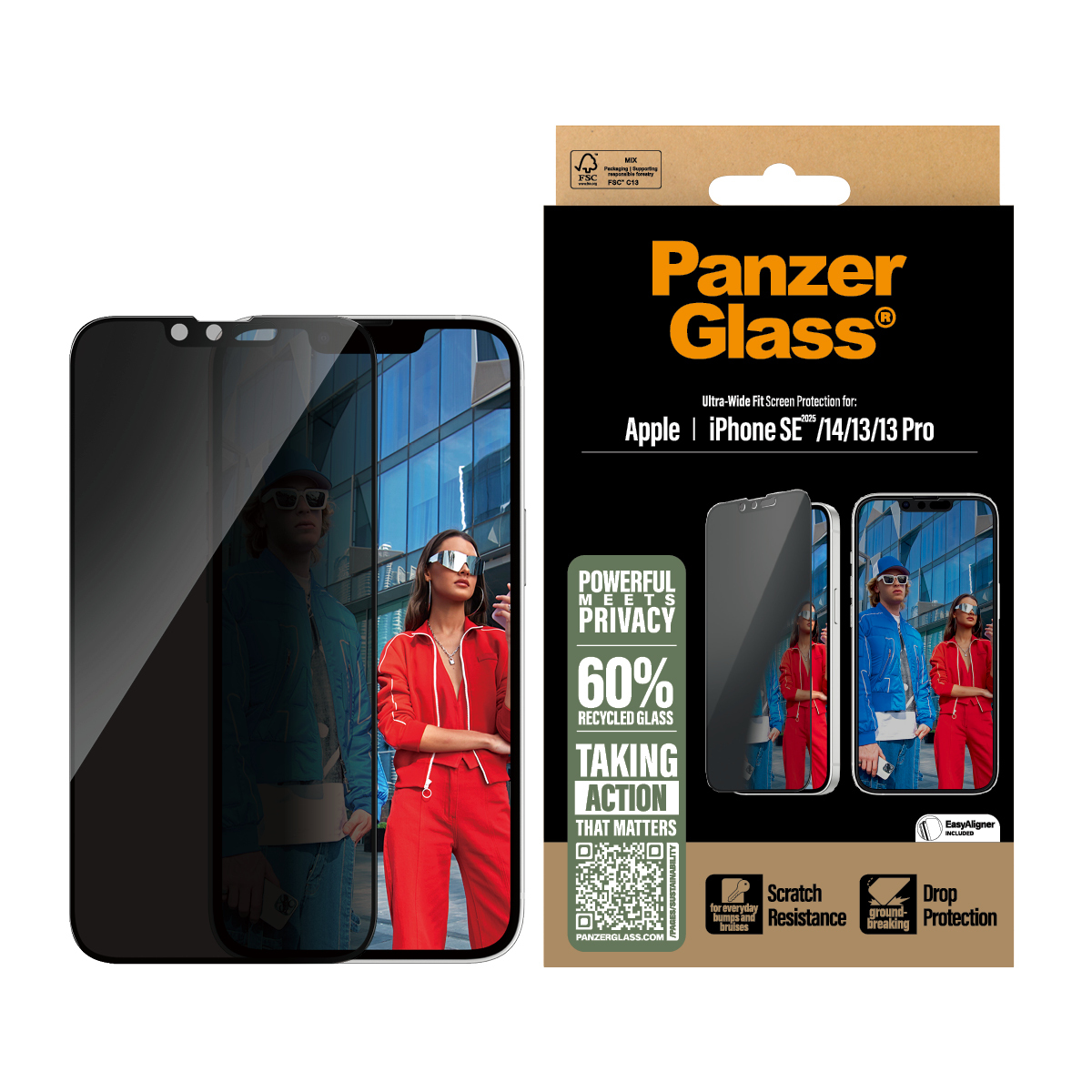 PanzerGlass PG Priv Scrn iPhone SE 25/14/13/13 Pro