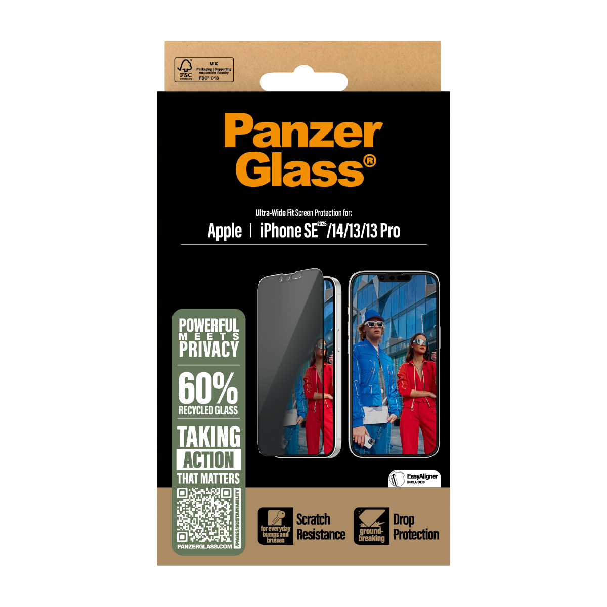 PanzerGlass PG Priv Scrn iPhone SE 25/14/13/13 Pro
