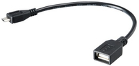 Akasa OTG cable Micro USB A -*MUSBA*USBAF - Kabel - Digital/Daten