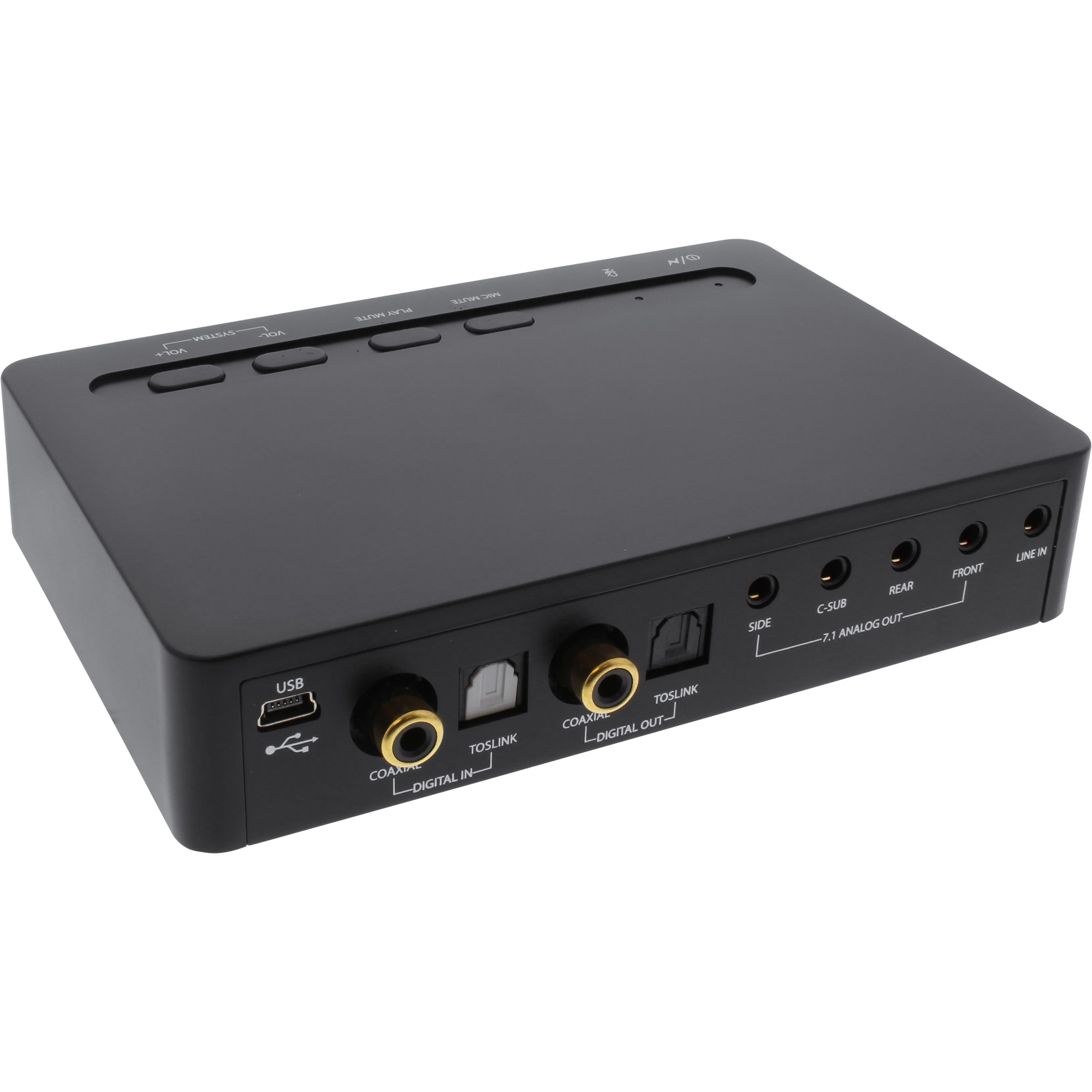 InLine USB2.0 SoundBox 7.1, 48KHz/16-bit, Toslink Digital In-Out