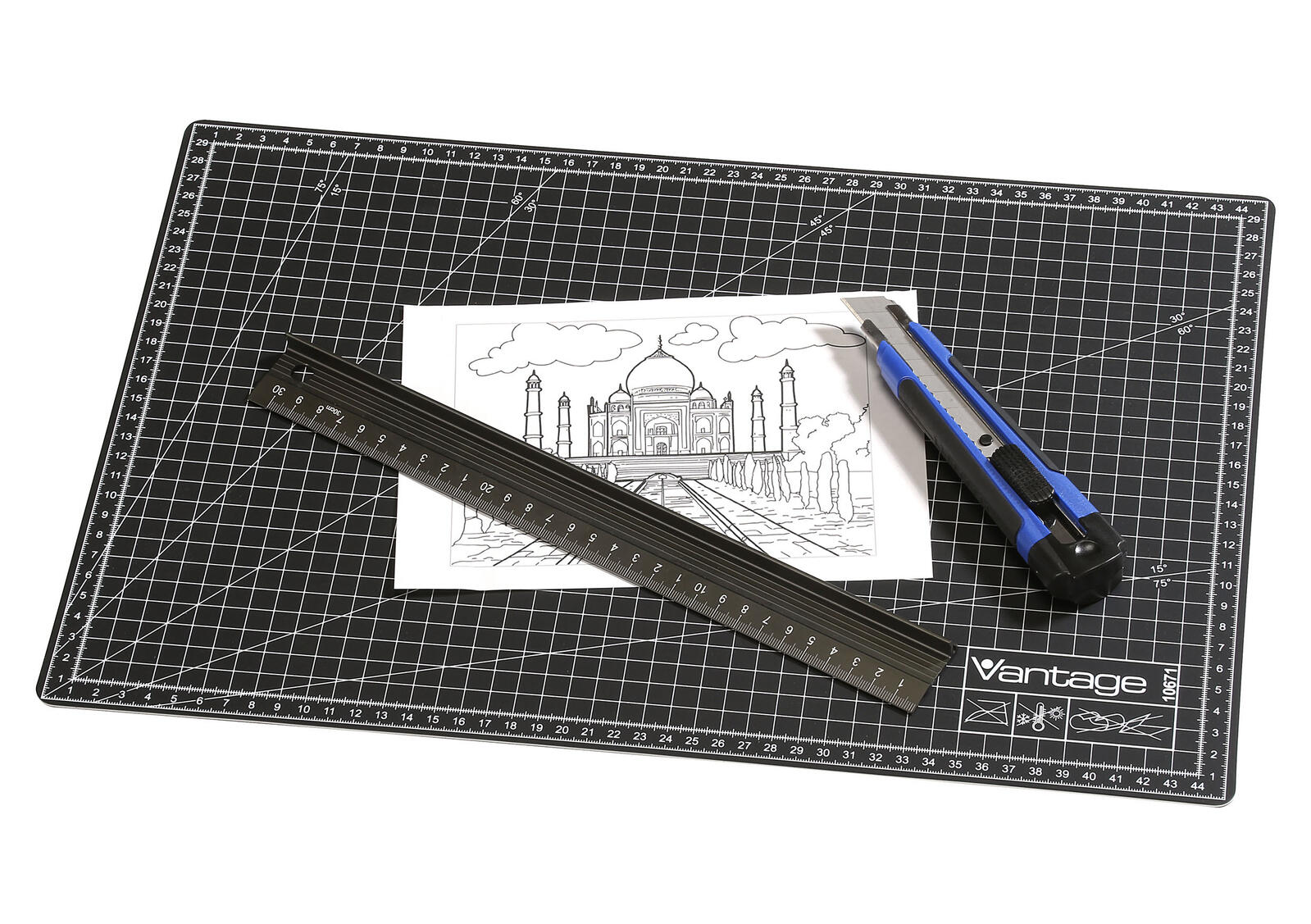 Novus Dahle Schneidematte 30 x 45 cm schwarz VANTAGE
