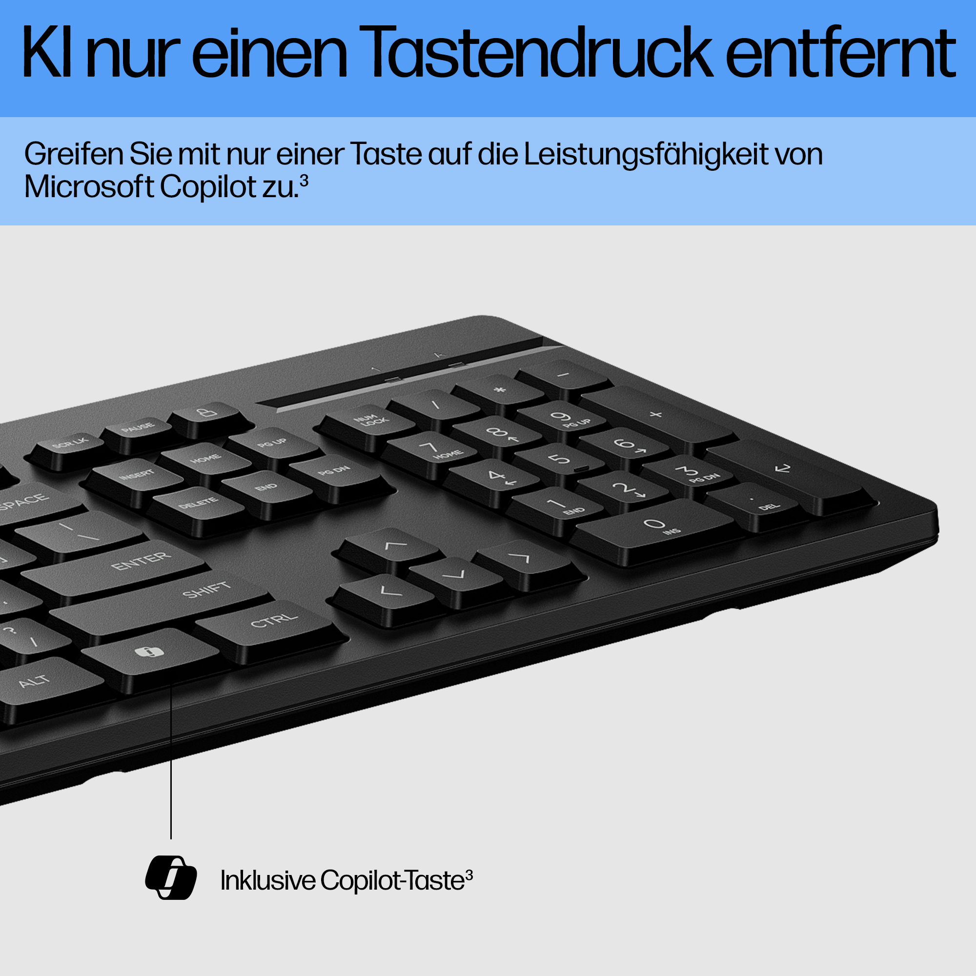 HP 125 G2 USB Wired Keyboard