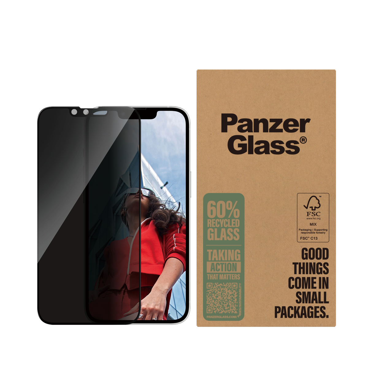 PanzerGlass Bildschirmschutz f�r Handy - ultrabreite Passform