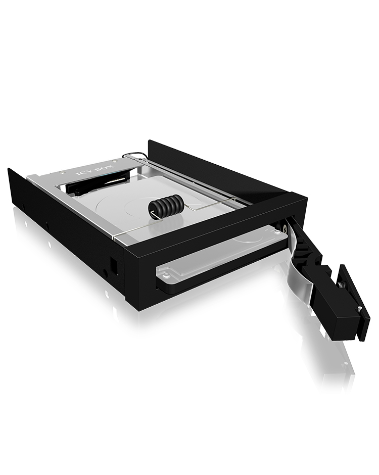 ICY BOX IB-2217ASTS 8,89 cm (3.5) Plateau de stockage de disques Noir