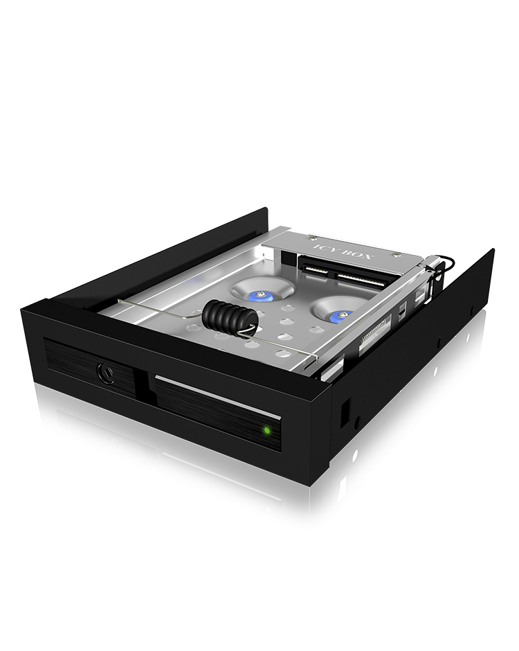 ICY BOX IB-2217ASTS 8,89 cm (3.5) Plateau de stockage de disques Noir