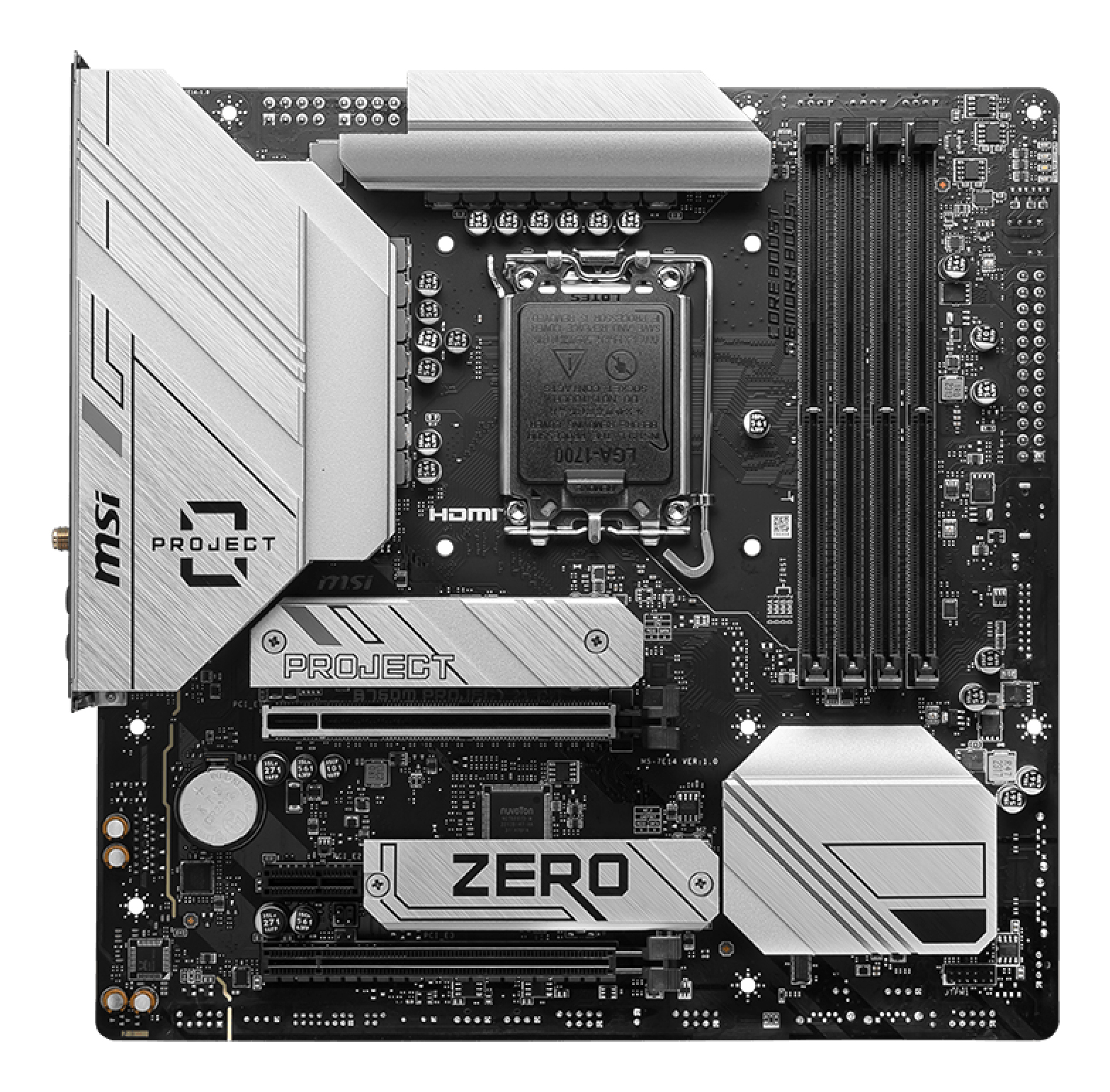 MSI B760M PROJECT ZERO scheda madre Intel B760 LGA 1700 micro ATX
