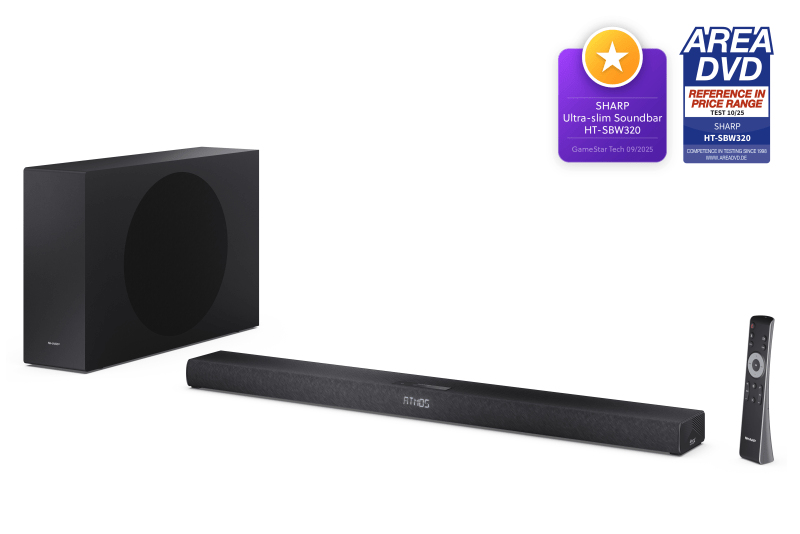 Sharp HT-SBW320 soundbar speaker Black 2.1 channels 360 W