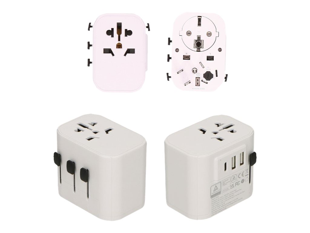 2-power Netzteil - 15 Watt - 3 A - 3 Ausgabeanschlussstellen (2 x USB, 24 pin USB-C)