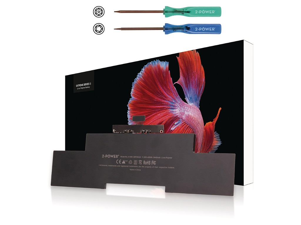 2-power 2P-A1494 - Akku - Apple MacBook Pro 15 A1398 Late 2013 (EMC2674 - EMC2745) - Mid 2014 (EMC 2876 - EMC2861)
