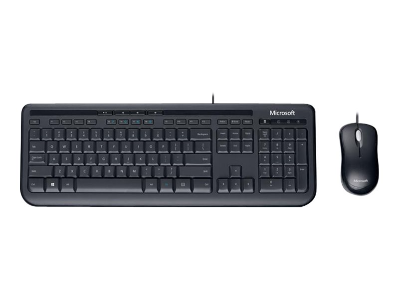 Microsoft Wired Desktop 600 teclado Ratn incluido USB QWERTY Ingls del Reino Unido Negro