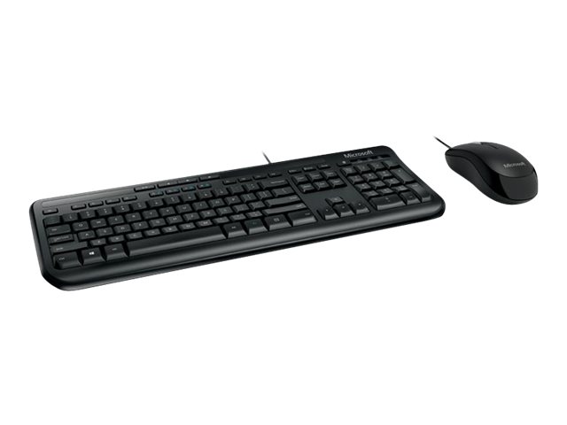 Microsoft Wired Desktop 600 clavier Souris incluse USB QWERTY Anglais britannique Noir