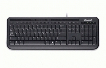 Microsoft Wired Desktop 600 clavier Souris incluse USB QWERTY Anglais britannique Noir