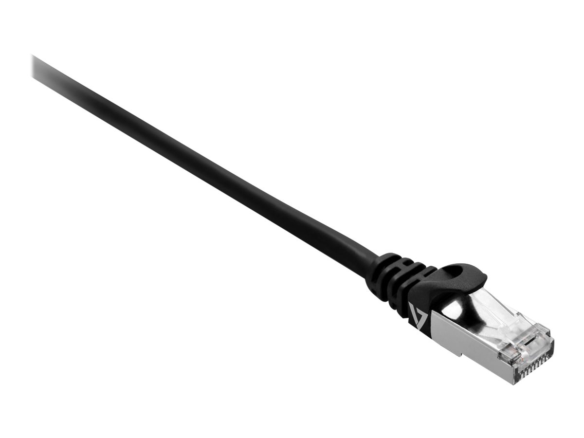 V7 Black Cat7 Shielded & Foiled (SFTP) Cable RJ45 Male to RJ45 Male 5m 16.4ft