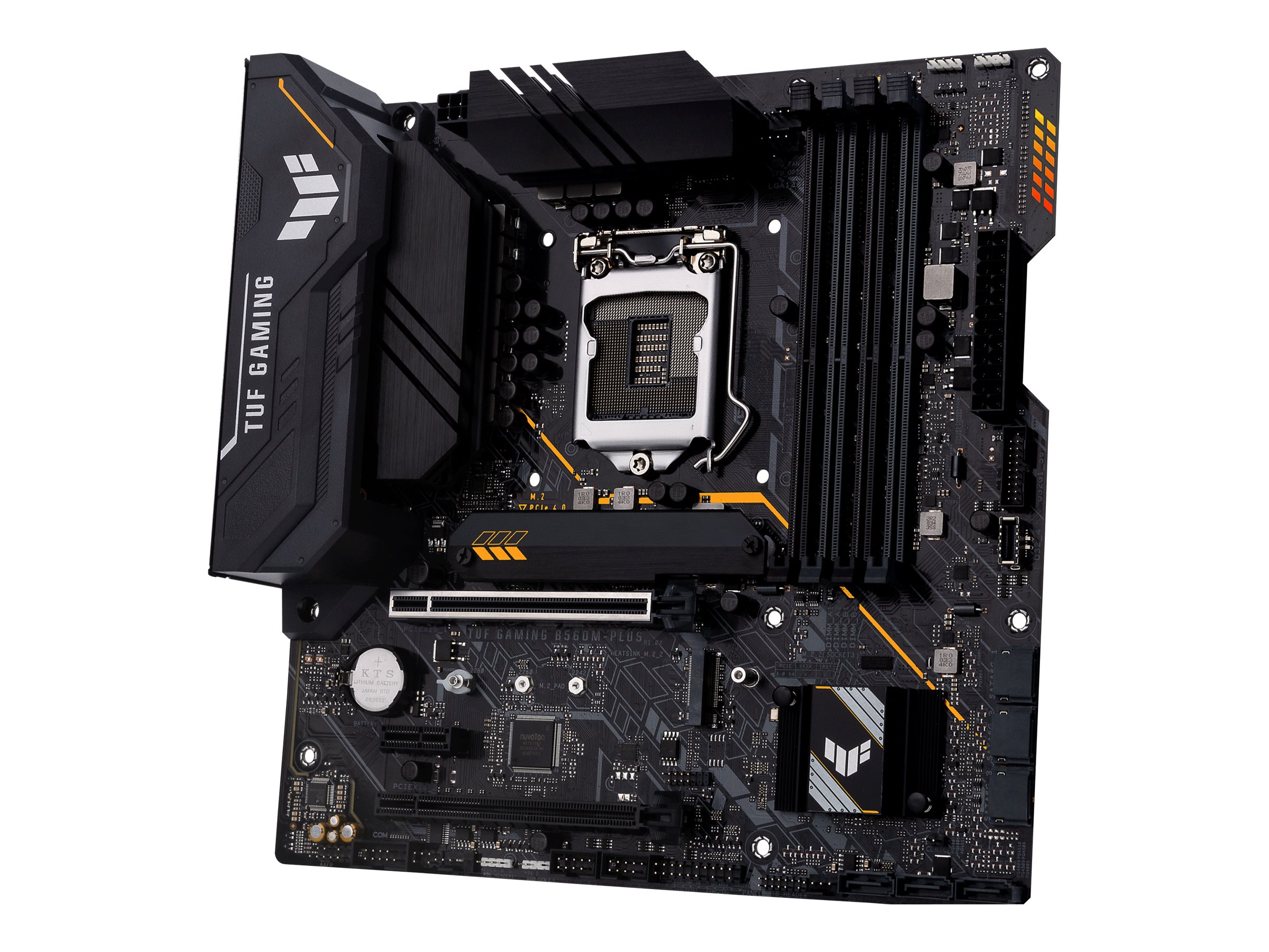 ASUS TUF GAMING B560M-PLUS - Motherboard - micro ATX - LGA1200-Sockel - B560 Chipsatz - USB-C Gen1, USB 3.2 Gen 1, USB 3.2 Gen 2 - 2.5 Gigabit LAN - Onboard-Grafik (CPU erforderlich)
