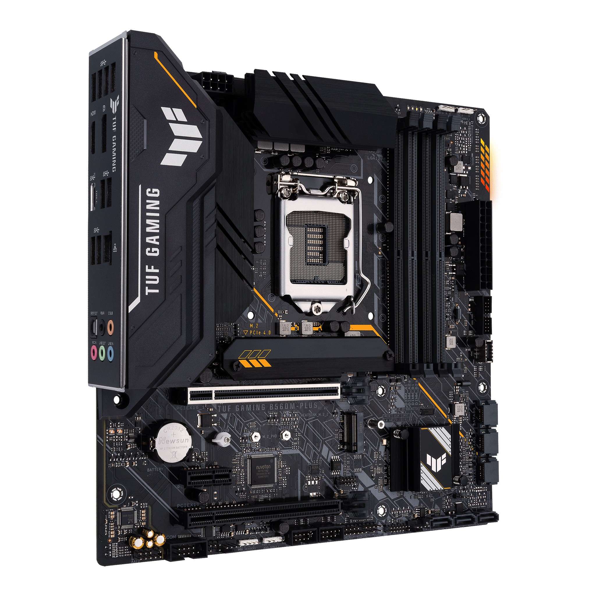 ASUS TUF GAMING B560M-PLUS - Motherboard - micro ATX - LGA1200-Sockel - B560 Chipsatz - USB-C Gen1, USB 3.2 Gen 1, USB 3.2 Gen 2 - 2.5 Gigabit LAN - Onboard-Grafik (CPU erforderlich)