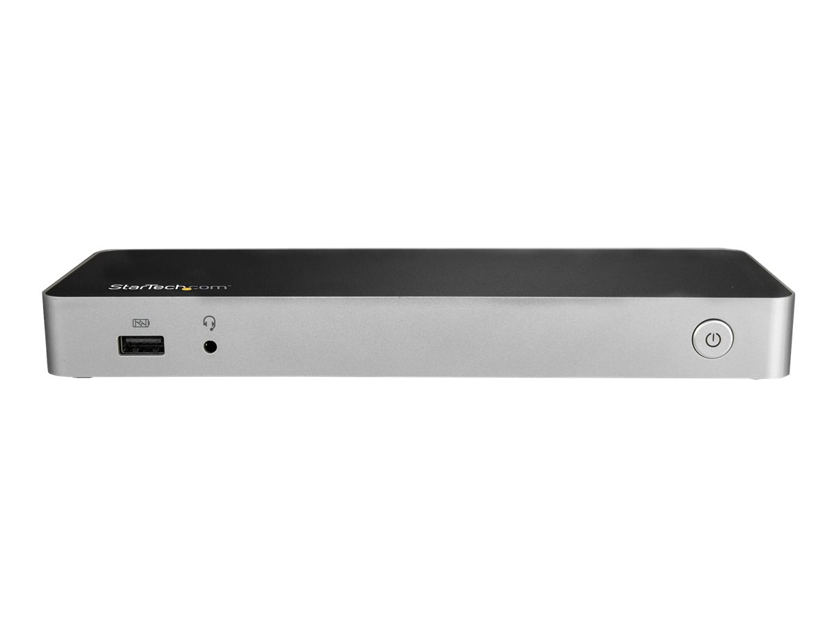 StarTech.com Dock USB C para 2 Monitores 4K 30Hz con HDMI y DisplayPort - Entrega de Potencia 60W - SD - Hub 4x Puertos USB-A 3.0 - Gb Ethernet - Audio - Compatible con Thunderbolt 3