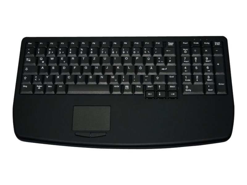 Cherry Industry 4.0 Notebook Style Ultraflat Touchpad Keyboard with NumPad PS2 Black