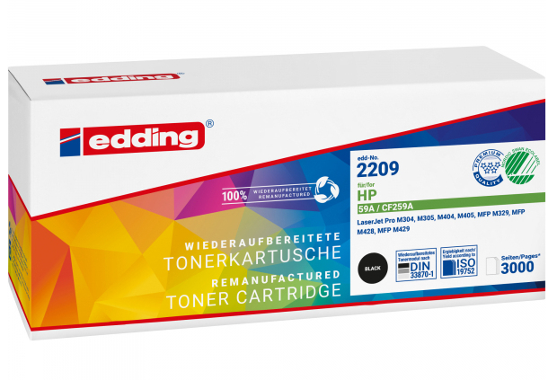 EDDING EDD-2209 schwarz Toner kompatibel zu HP 59A CF259A - Kompatibel - Tonereinheit