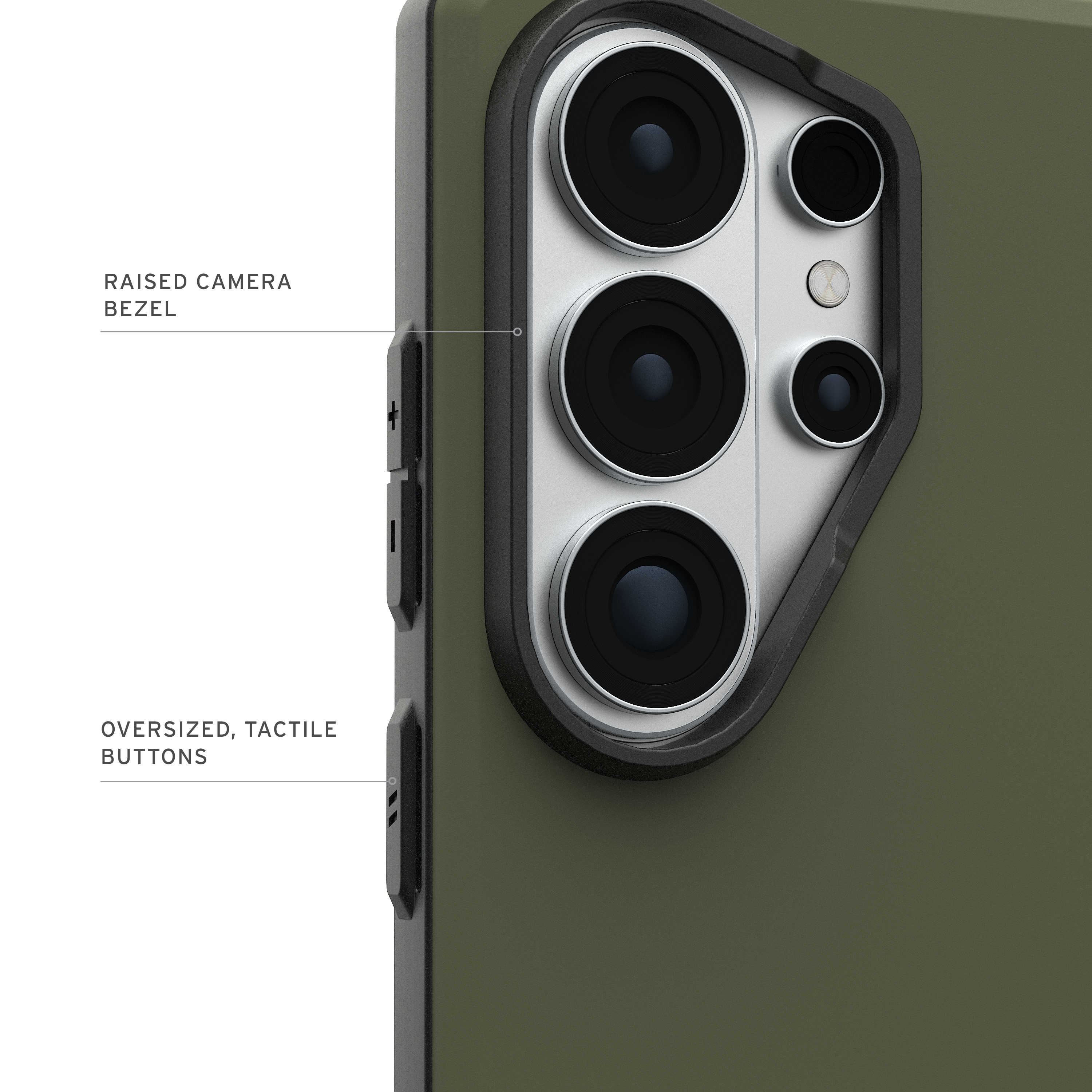 Urban Armor Gear Civilian LT custodia per cellulare 17,5 cm (6.9) Cover Verde, Oliva