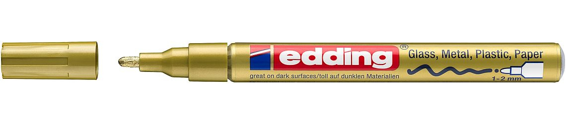 Edding 751 permanent marker Bullet tip Gold 1 pc(s)
