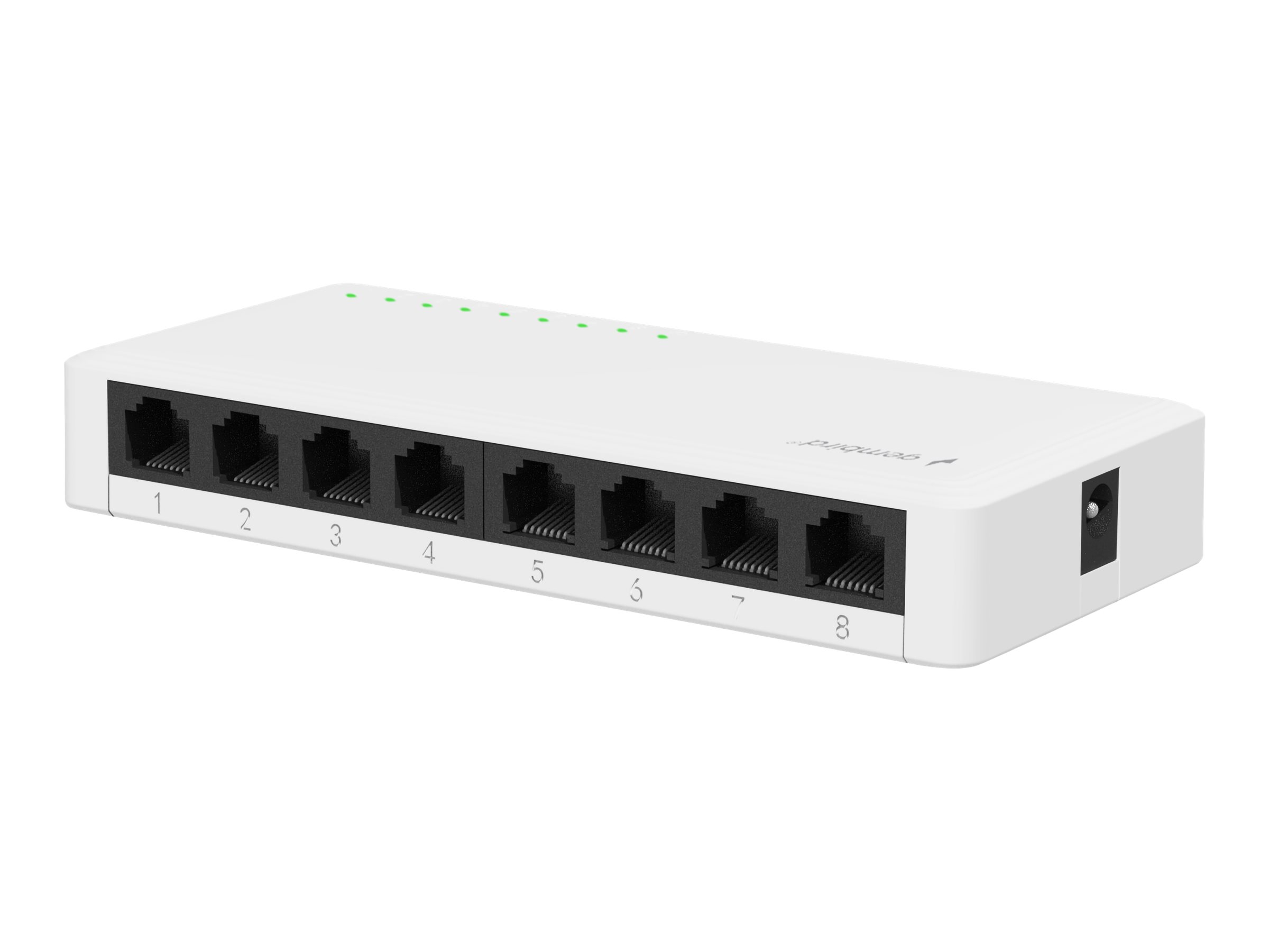 Gembird NSW-G8-01 - Switch - 8 x 10/100/1000