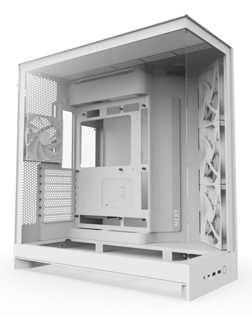 NZXT H9 Flow - Mid tower - E-ATX - Seitenteil mit Fenster (geh�rtetes Glas)