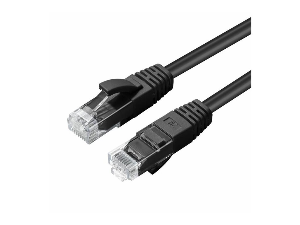 Microconnect MC-UTP6A02S networking cable Black 2 m Cat6a U/UTP (UTP) Round
