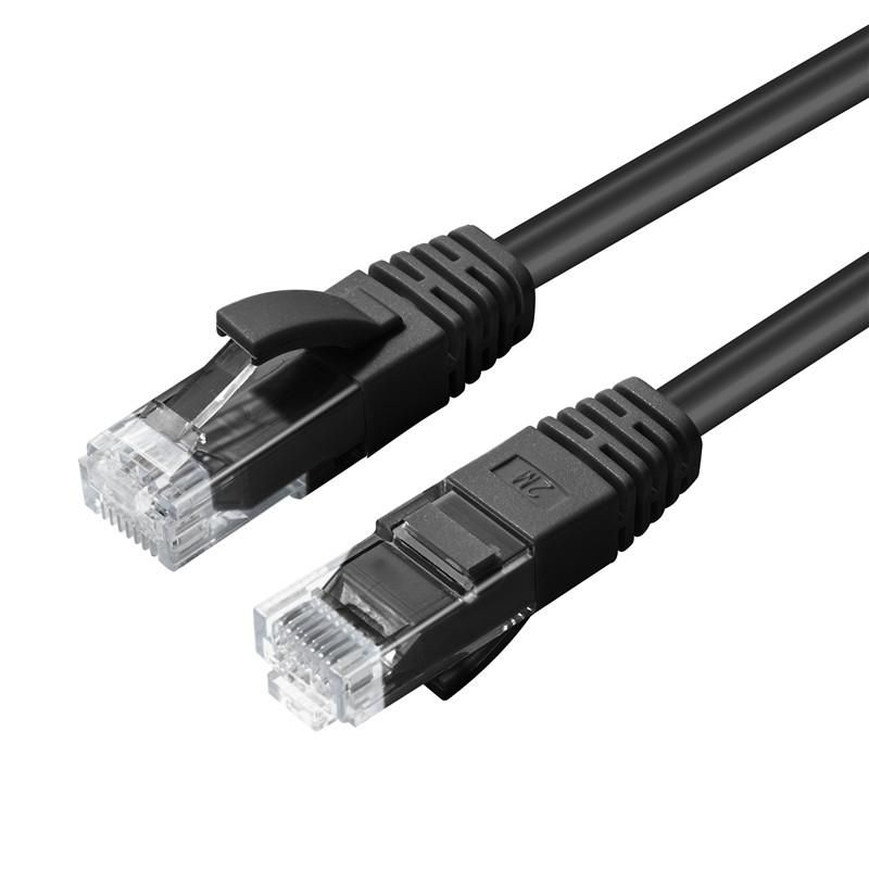 Microconnect MC-UTP6A02S networking cable Black 2 m Cat6a U/UTP (UTP) Round
