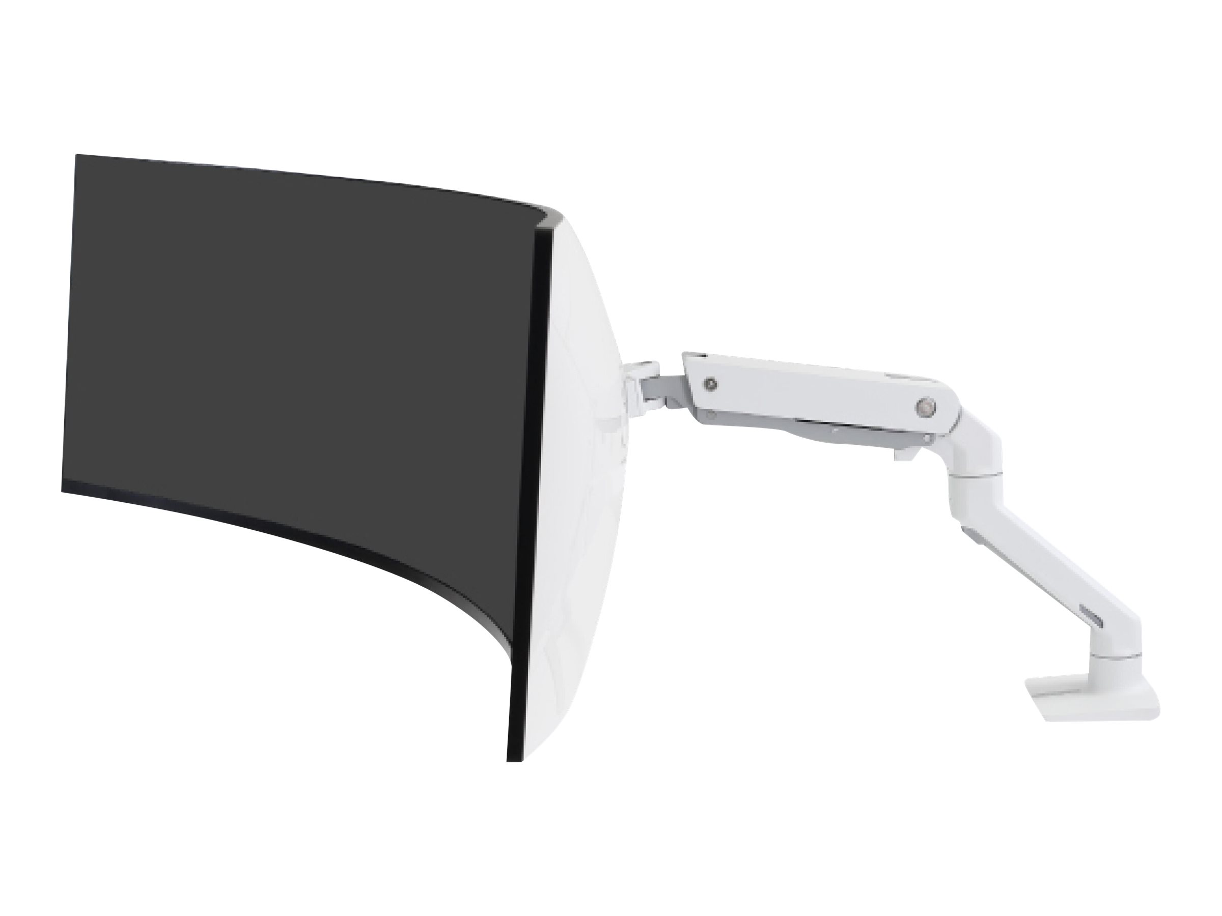 Ergotron 45-475-216 HX Desk Mount Single Monitor Arm (white)