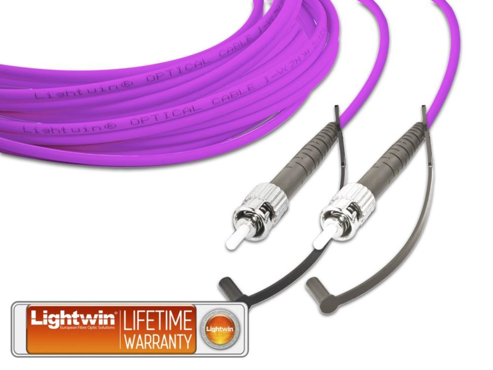 Lightwin High Quality Simplex LWL Patchkabel, MM OM4, ST - ST