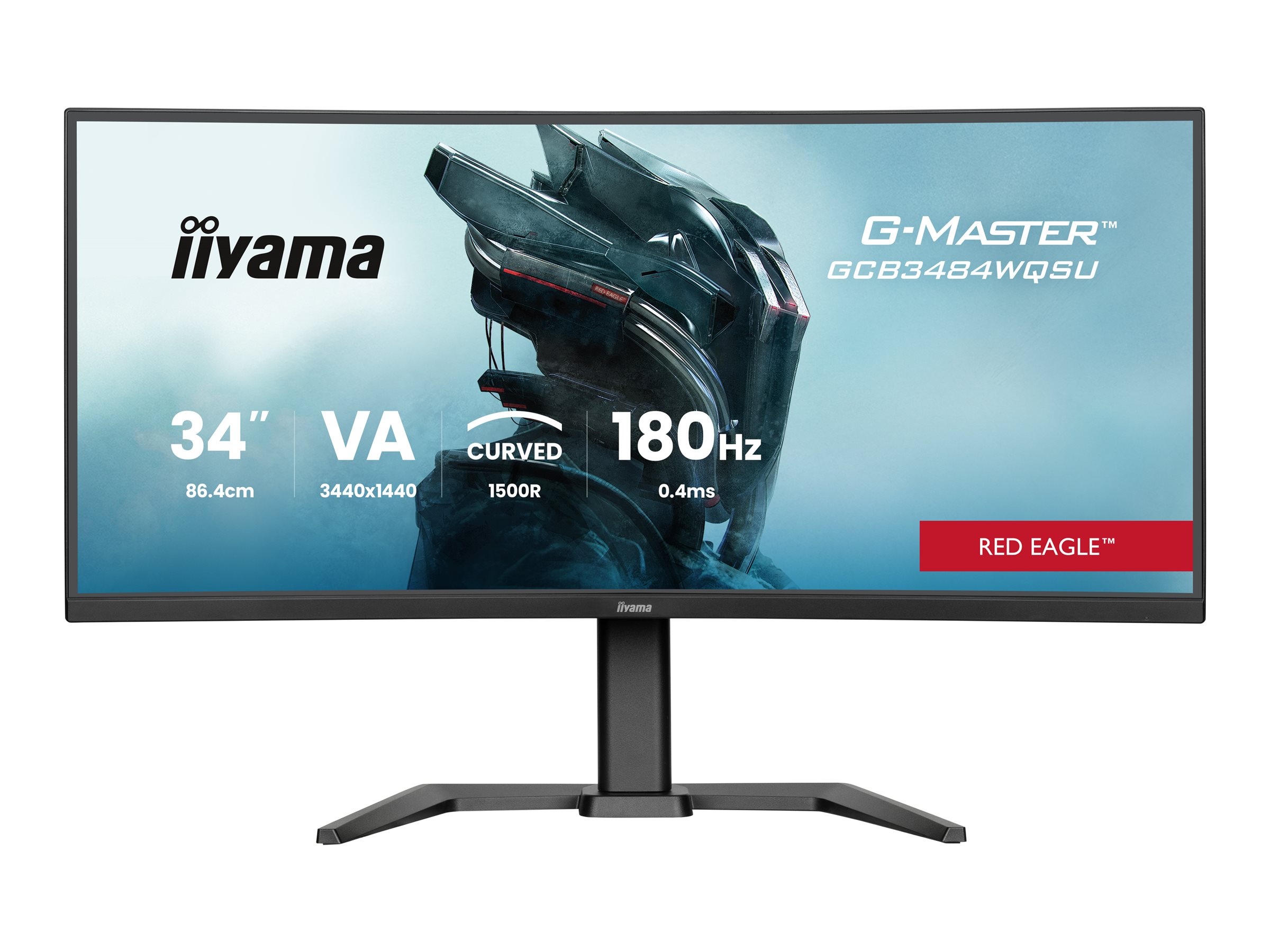 Iiyama G-MASTER Red Eagle GCB3484WQSU-B1 - LED-Monitor - Gaming - gebogen - 86.4 cm (34)