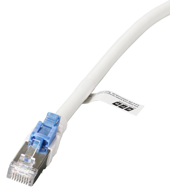 EFB Elektronik EFB K5539WS1 - Patchkabel Cat.6a, S/FTP, 1 m, weiss, abschlie�bar
