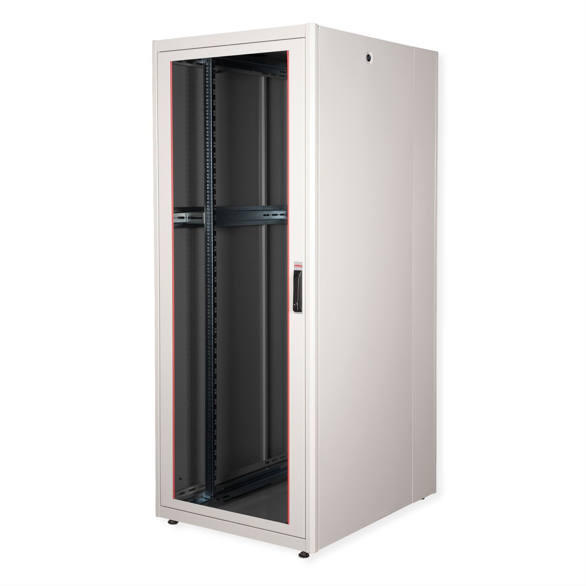 ROLINE Basic - Schrank Netzwerkschrank - Glas T�r, 800x1000 WxD - RAL 7035, Hellgrau - 42HE - 48.3 cm (19)