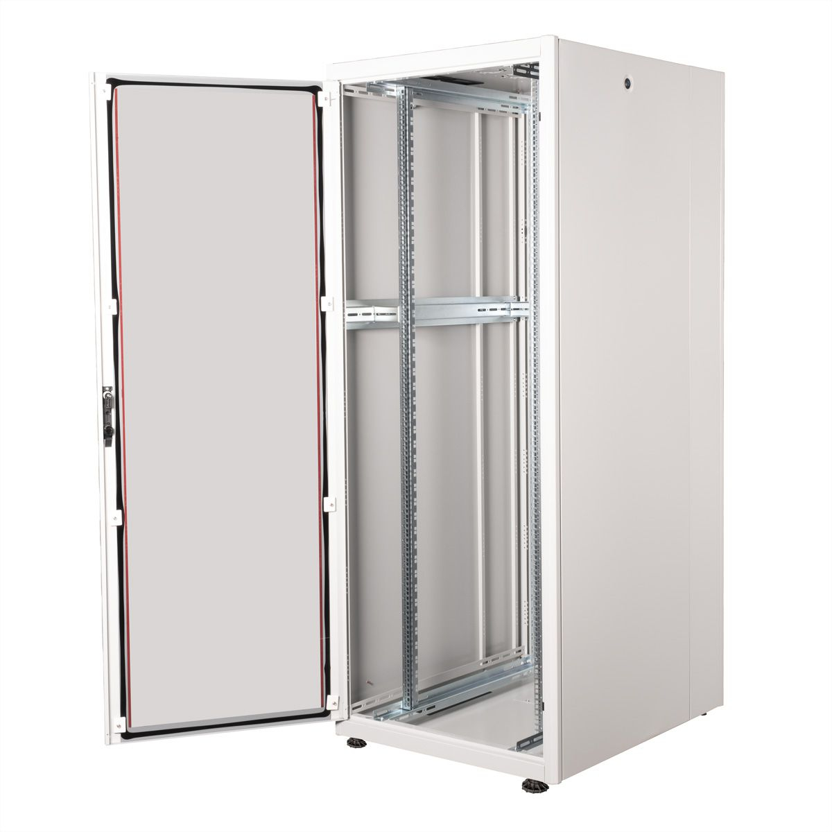 ROLINE Basic - Schrank Netzwerkschrank - Glas T�r, 800x1000 WxD - RAL 7035, Hellgrau - 42HE - 48.3 cm (19)