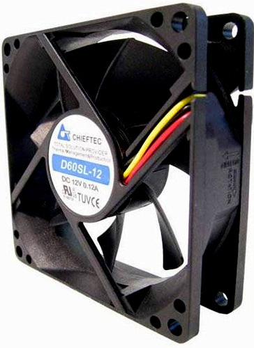 Chieftec AF-0625S sistema di raffreddamento per computer Case per computer Ventilatore Nero