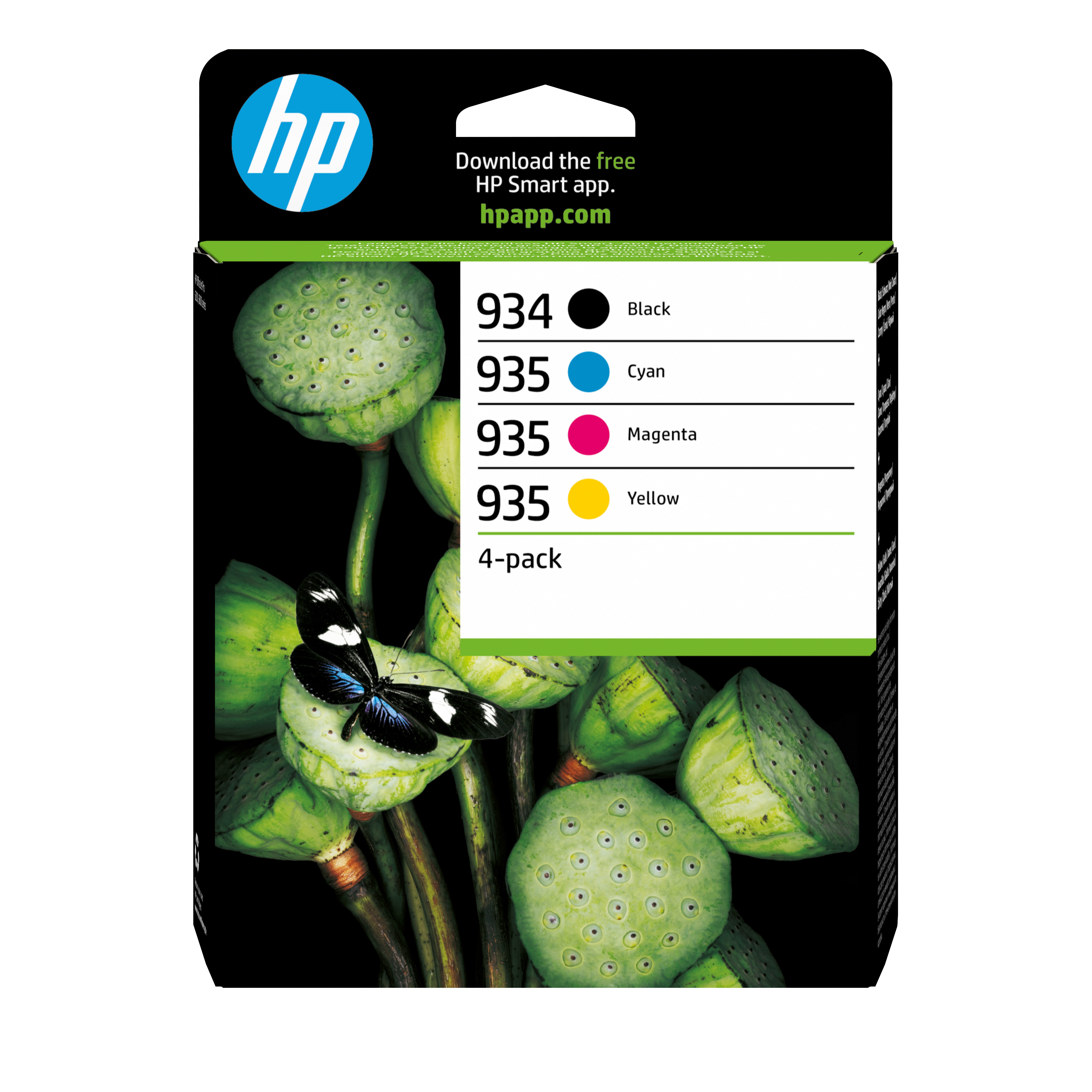 HP 934 Pack de 4 cartouches dencre noire/ 935 Pack de 4 cartouches dencre cyan/magenta/jaune authentiques