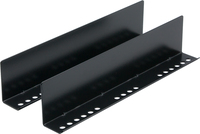 Rockstable 19 L-Trageschienen fr 600mm Tiefe - Regal-Schienenset - Schwarz - Stahl - 48,3 cm (19 Zoll) - 60 mm - 275 mm