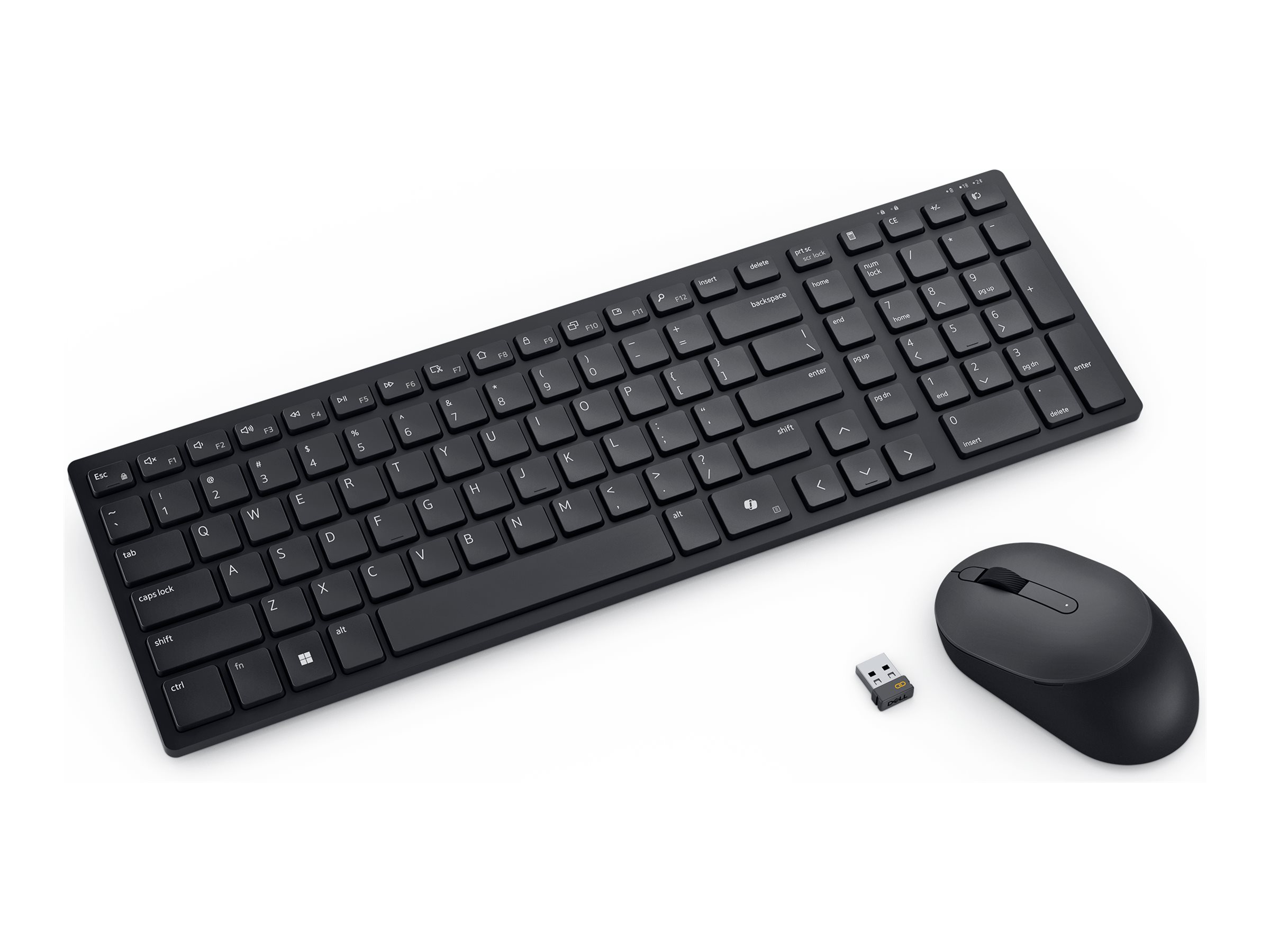 DELL KM555 tastiera Mouse incluso Universale RF senza fili + Bluetooth QWERTY US International Nero