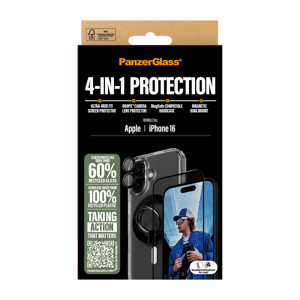 PanzerGlass 4-in-1 Pack - hintere Abdeckung