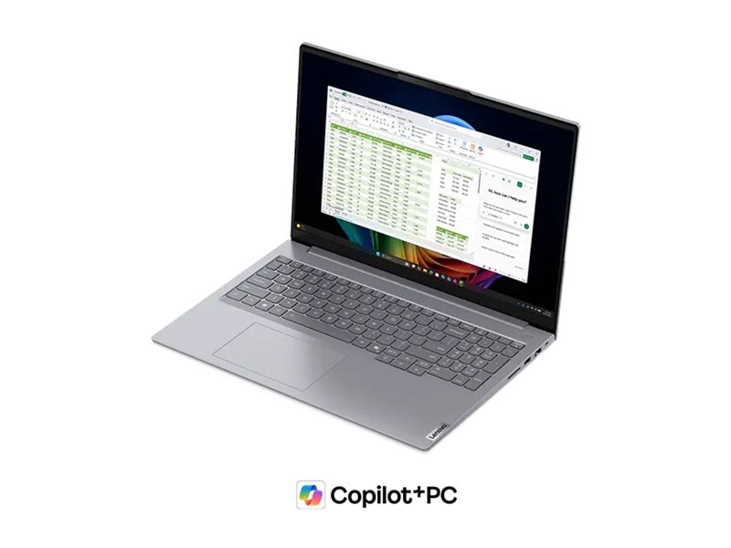 Lenovo ThinkBook 16 G9 IPL Copilot+ PC Intel Core Ultra 7 355 Laptop 40.6 cm (16) WUXGA 32 GB DDR5-SDRAM 1 TB SSD Wi-Fi 7 (802.11be) Windows 11 Pro German Grey