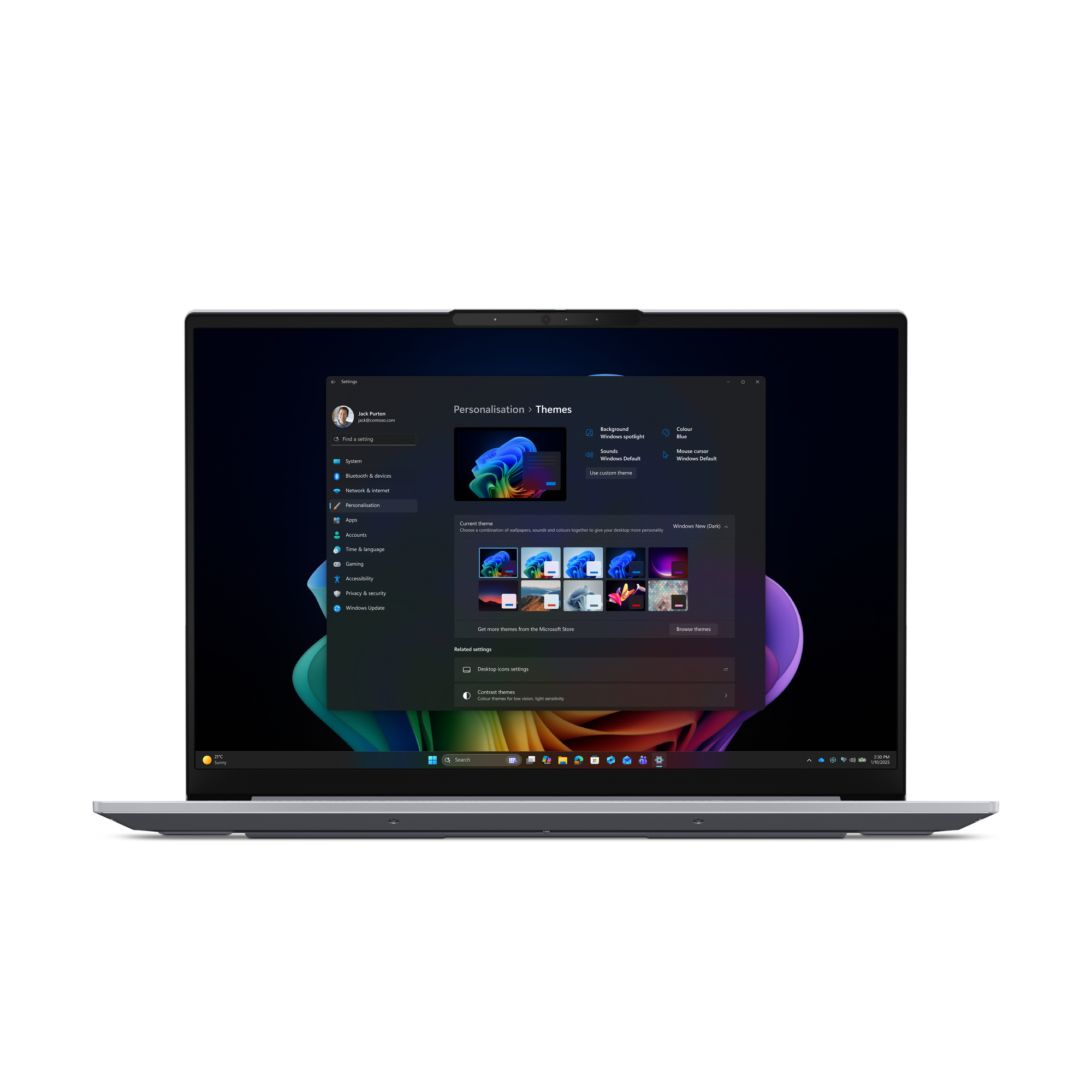 Lenovo ThinkBook 16 G9 IPL Copilot+ PC Intel Core Ultra 7 355 Laptop 40.6 cm (16) WUXGA 32 GB DDR5-SDRAM 1 TB SSD Wi-Fi 7 (802.11be) Windows 11 Pro German Grey