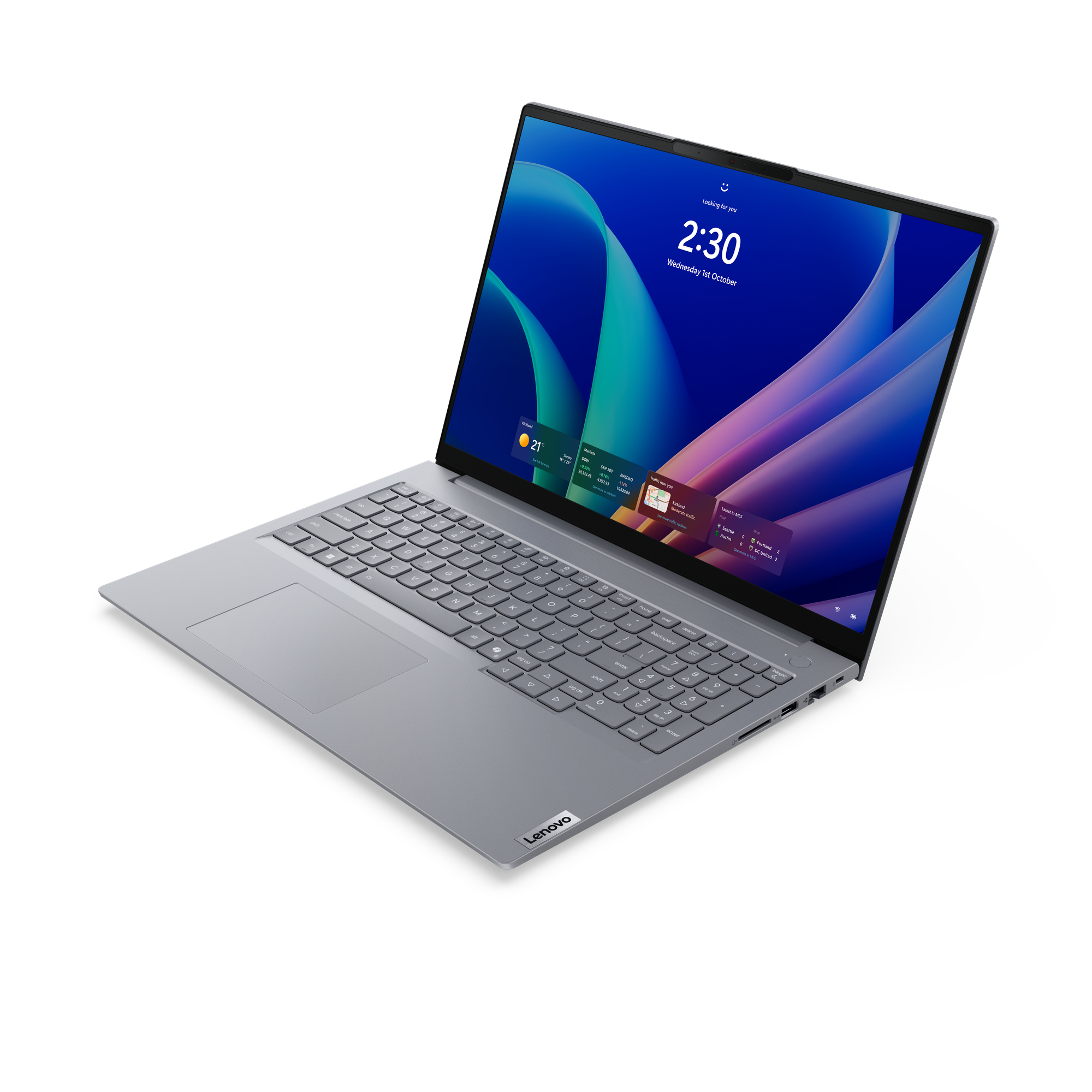 Lenovo ThinkBook 16 G9 IPL Copilot+ PC Intel Core Ultra 7 355 Laptop 40.6 cm (16) WUXGA 32 GB DDR5-SDRAM 1 TB SSD Wi-Fi 7 (802.11be) Windows 11 Pro German Grey