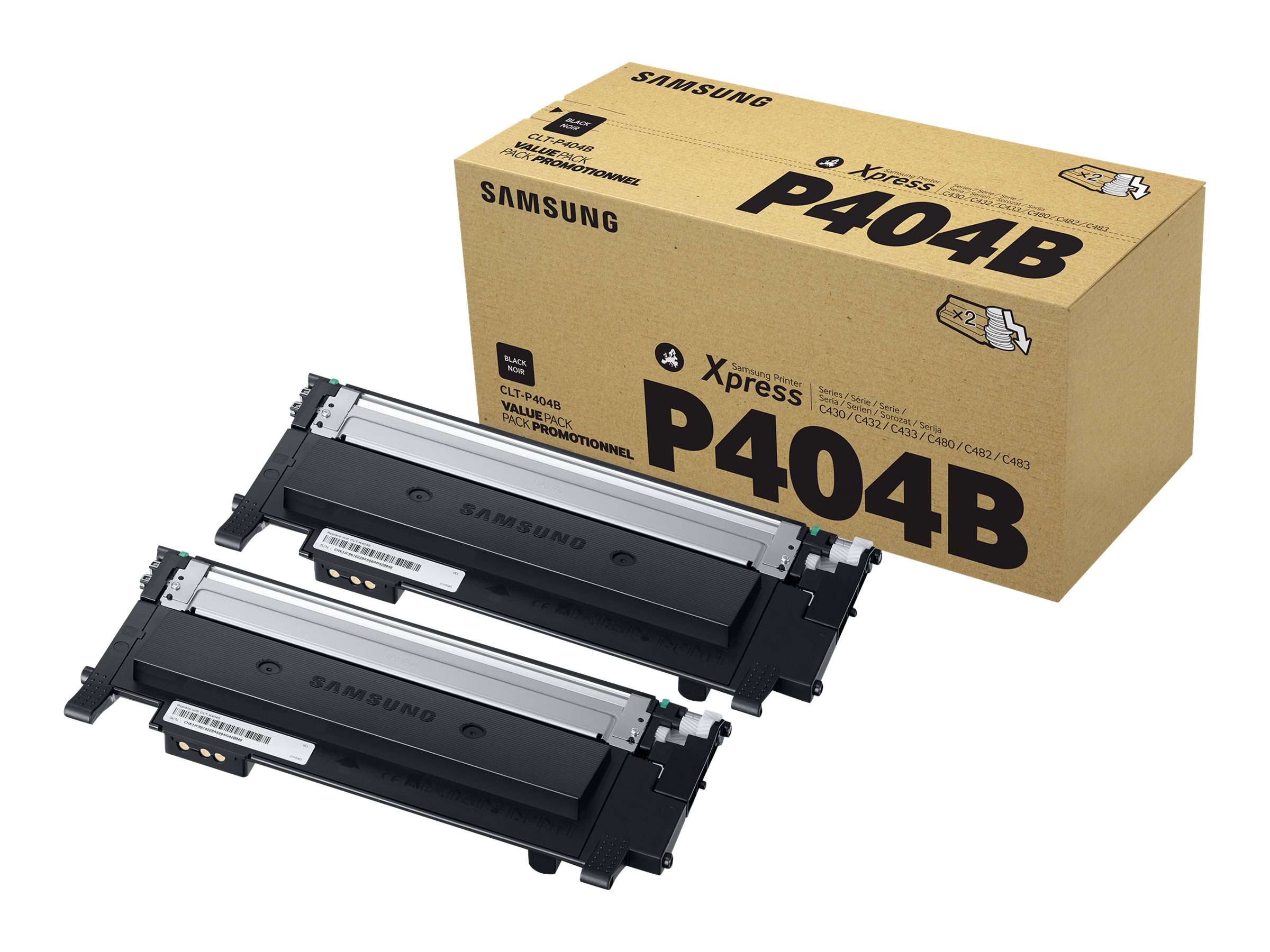 Samsung Cartucce toner nero CLT-P404B in confezione doppia.