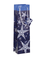 Sigel GT027 - Geschenkverpackungstasche - Blau - Silber - Abbildung - Papier - Weihnachten - 157 g/m