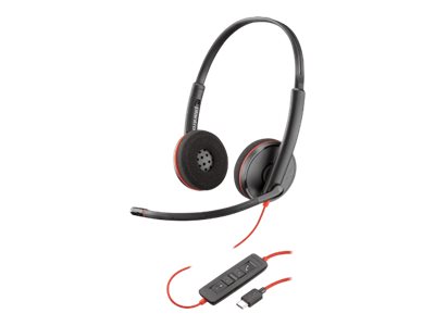 POLY Blackwire 3220 Auriculares Almbrico Diadema Llamadas/Msica USB Tipo C Negro