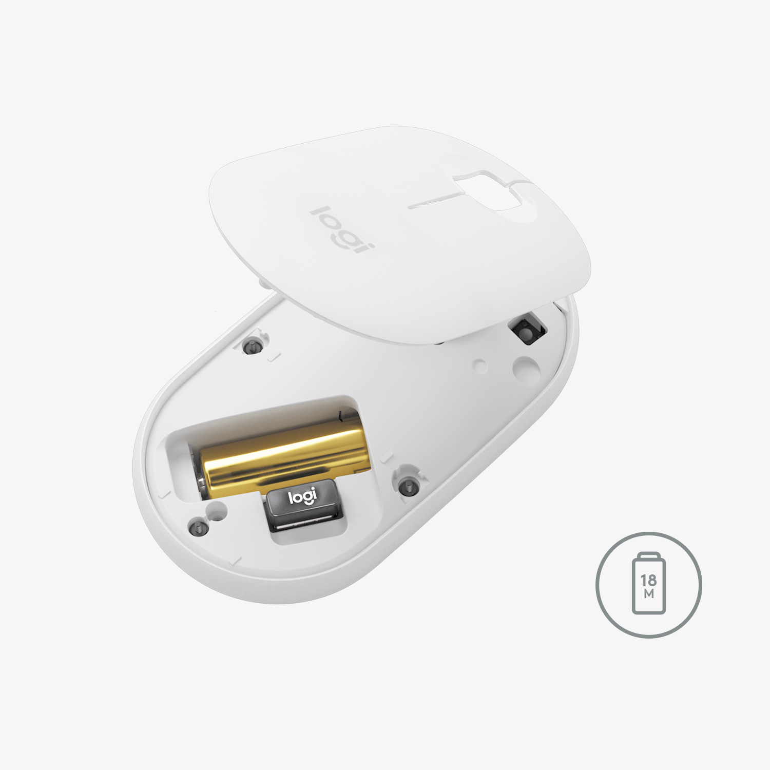 Souris Pebble Mouse 2 M350s - Bluetooth, ultra-fine et portable